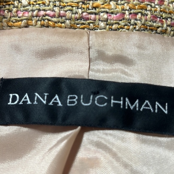 DANA BUCHMAN BOUCLE TWEED
BLAZER JACKET, OFFICE SIREN, PINK/ TAUPE SIZE 10 - Picture 3 of 13